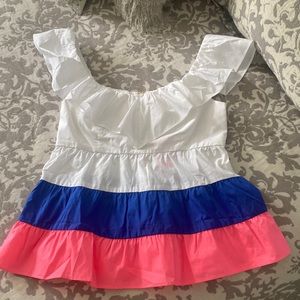 FINAL SALE BNWT Lilly Pulitzer Emie Ruffle Top sz 4